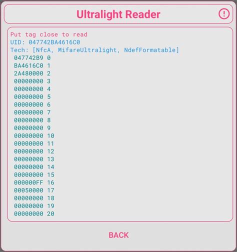 MIFARE ultralight tool